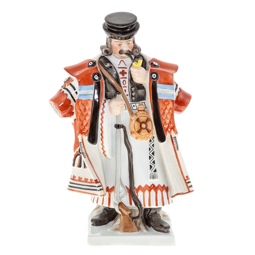 Appraisal: Herend Porcelain Hungarian Hunter Standing figure dressed in traditional ethnic