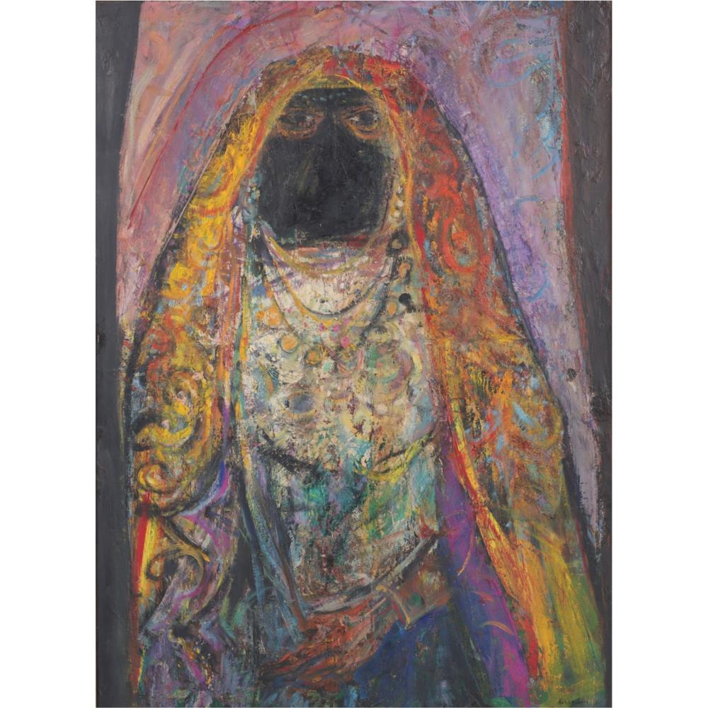 Appraisal: Jonah Kinigstein New York B Tunisian Woman Oil on Canvas