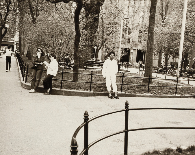 Appraisal: ANDY WARHOL American - Jean-Michael Basquiat in Washington Square Park