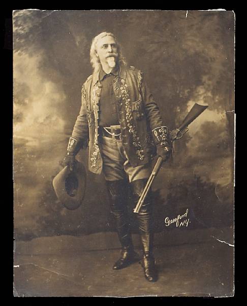 Appraisal: A photograph of Buffalo Bill Cody The silver gelatin image