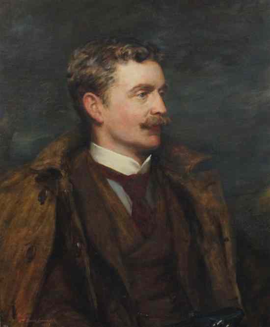 Appraisal: Robert Duddingstone Herdman - oil on canvas Portrait of Charles