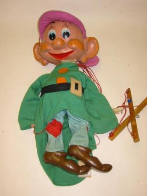 Appraisal: A Pelham large puppet Dopey from the Seven Dwarfs high