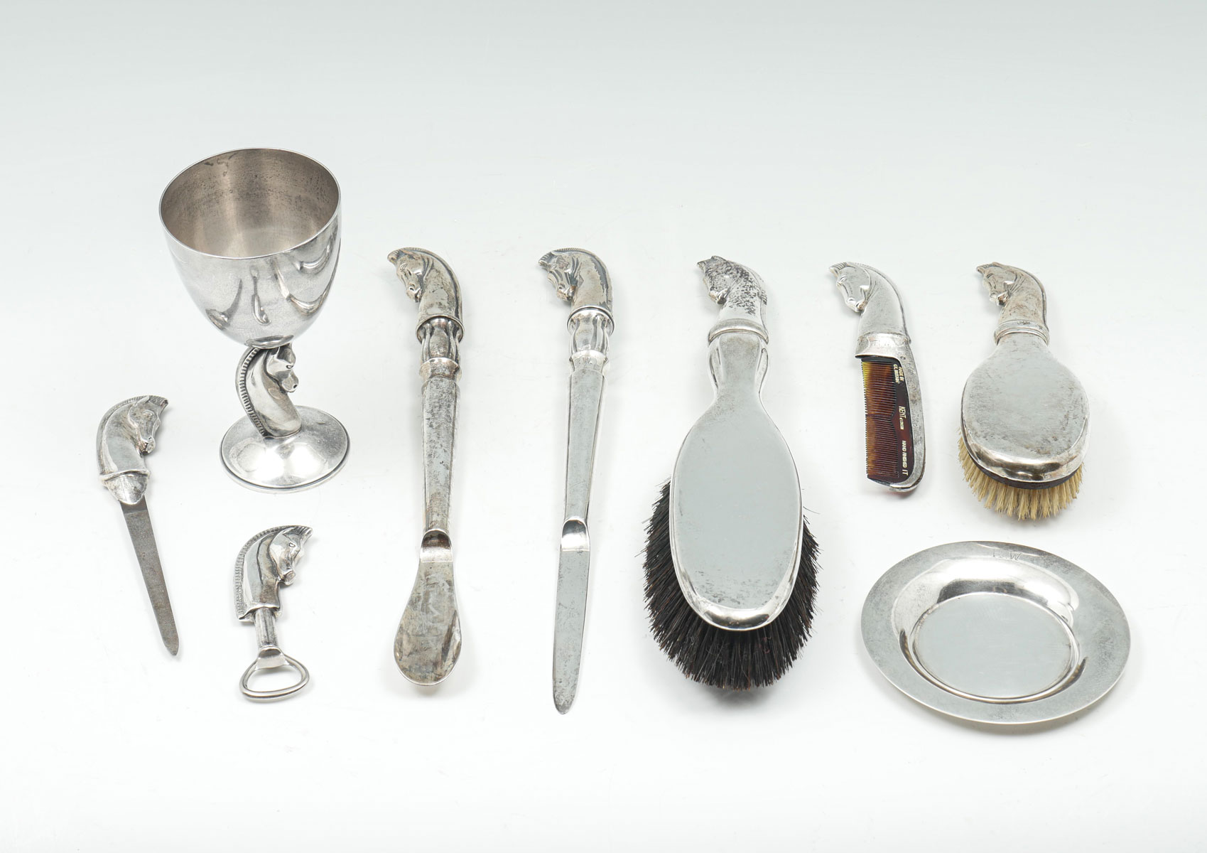 Appraisal: PC STERLING GENTLEMANS HABERDASHERY SET BY PORTER BLANCHARD AND ALLAN