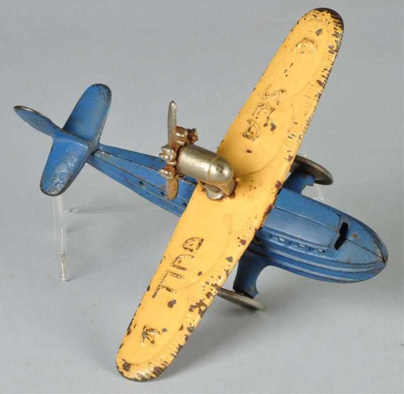 Appraisal: Cast Iron Kilgore Sea Gull Airplane Toy Description American Nickel