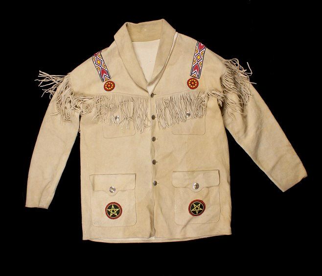 Appraisal: Mountain Man Indian Style Beaded Buckskin Coat Offered in this