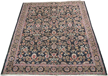 Appraisal: A Mashad Carpet Approx '- x '- Low dense wool