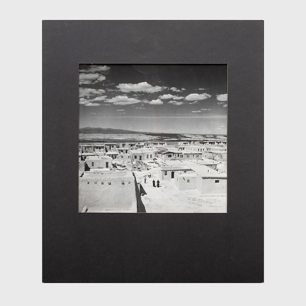 Appraisal: Richard Erdoes - Acoma View From Church Tower Gelatin silver