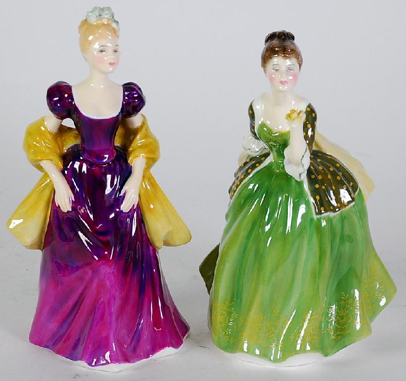 Appraisal: ROYAL DOULTON BURSLEM FIGURE 'Loretta' HN and ANOTHER 'Fleur' HN