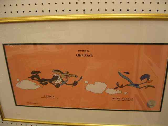 Appraisal: Warner Brother Animation Sericel Coyote RoadRunner ''Beep Beep'' Chuck Jones