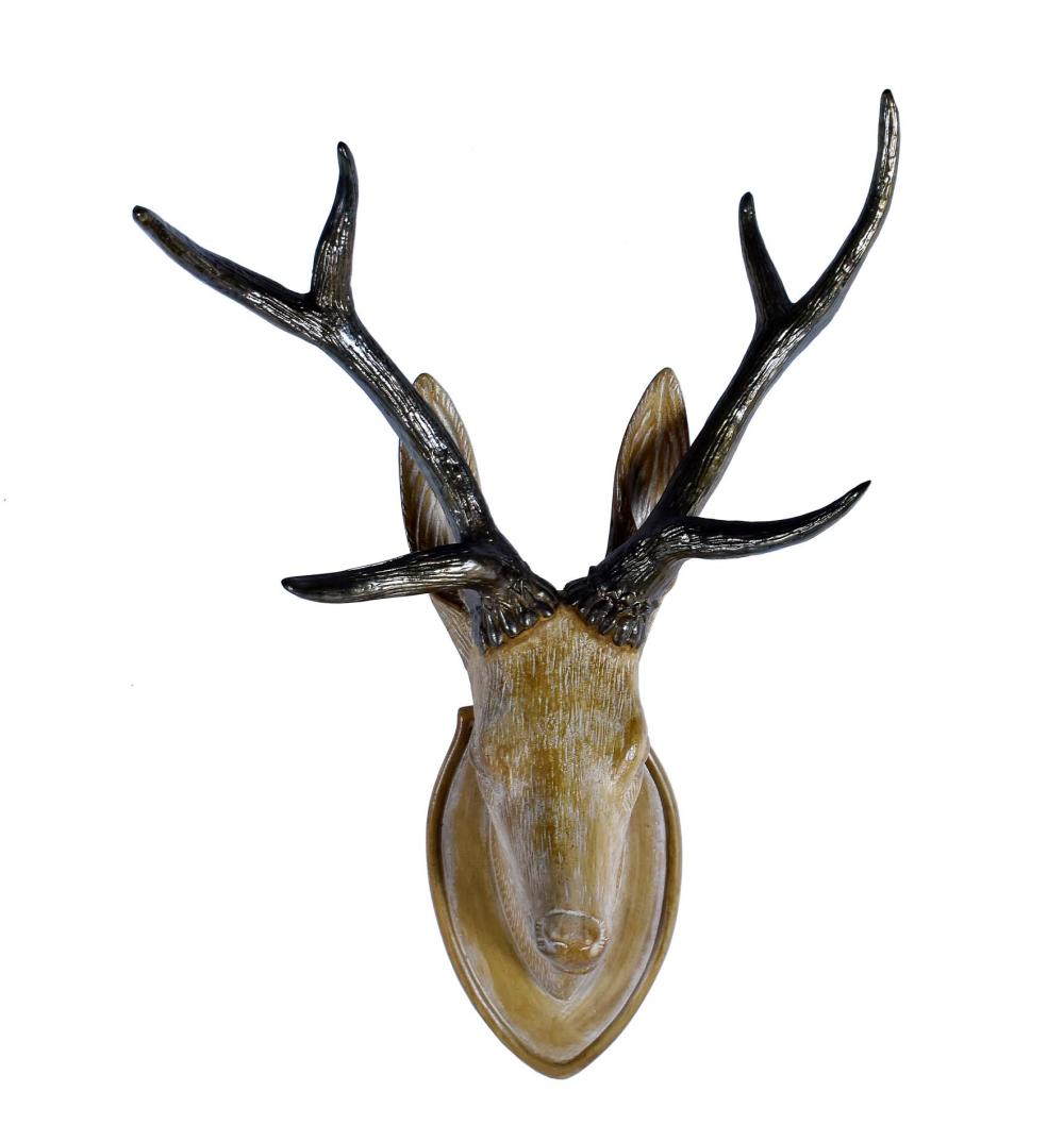 Appraisal: COMPOSITION TROPHY MOUNT OF A BUCKThe horns with a metal