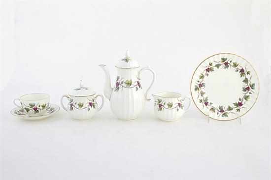 Appraisal: Royal Worcester dessert service Baccanal pattern comprising coffeepot H ''