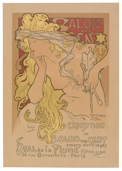 Appraisal: ALPHONSE MUCHA - SALON DES CENT XXEME EXPOSITION Ma tres