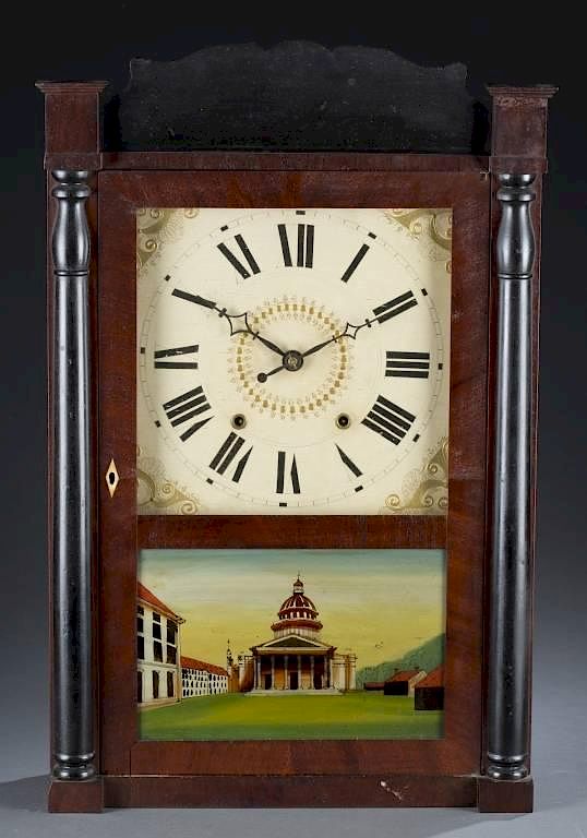 Appraisal: Riley Whiting shelf clock Riley Whiting CT shelf clock c