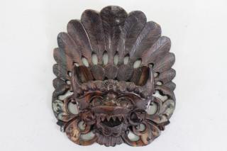 Appraisal: Carved Southeast Asian Mask Carved Southeast Asian Mask Size x