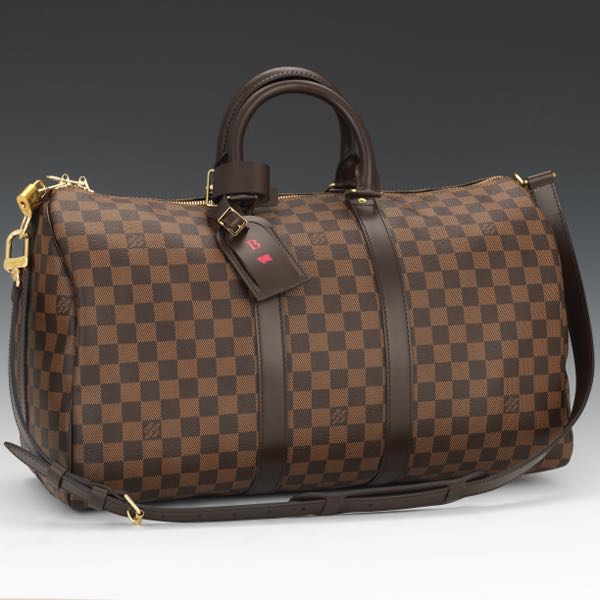 Appraisal: LOUIS VUITTON KEEPALL DAMIER EBENE x x Date code SD