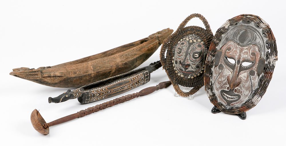 Appraisal: Ethnographic Items from Sepik River Papua New Guinea Ethnographic Items