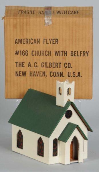 Appraisal: American Flyer No S-Gauge Church in OB Description Post-war Includes