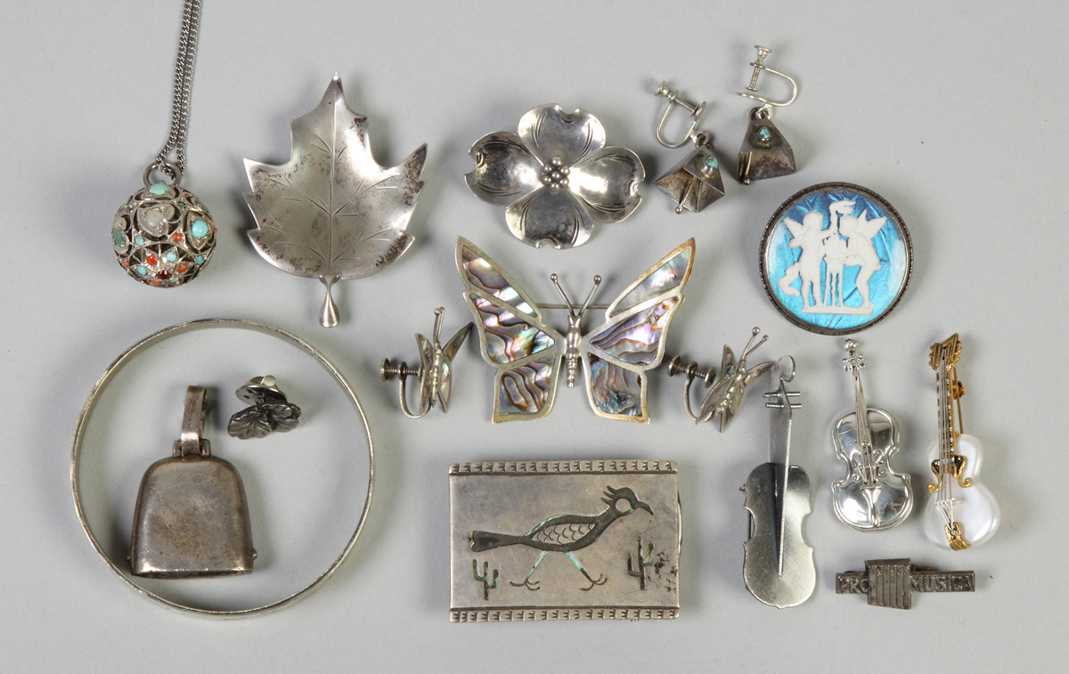 Appraisal: Group of Misc Silver Jewelry