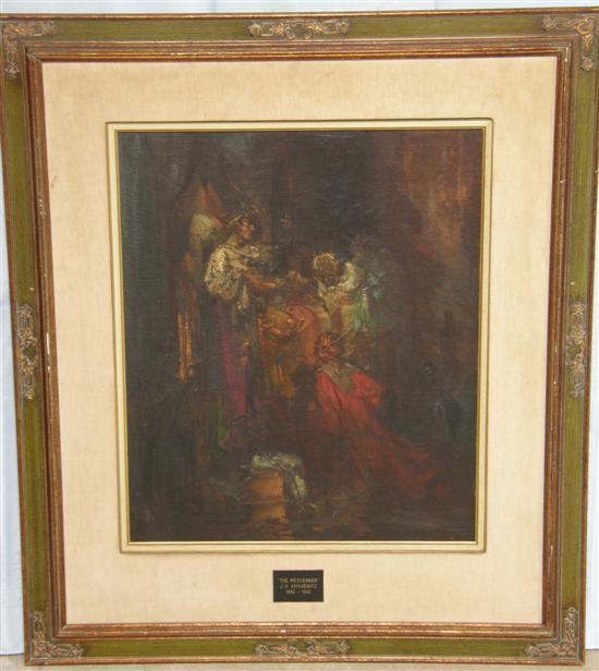 Appraisal: John Henry Amshewitz - The Messenger oil on board unsigned