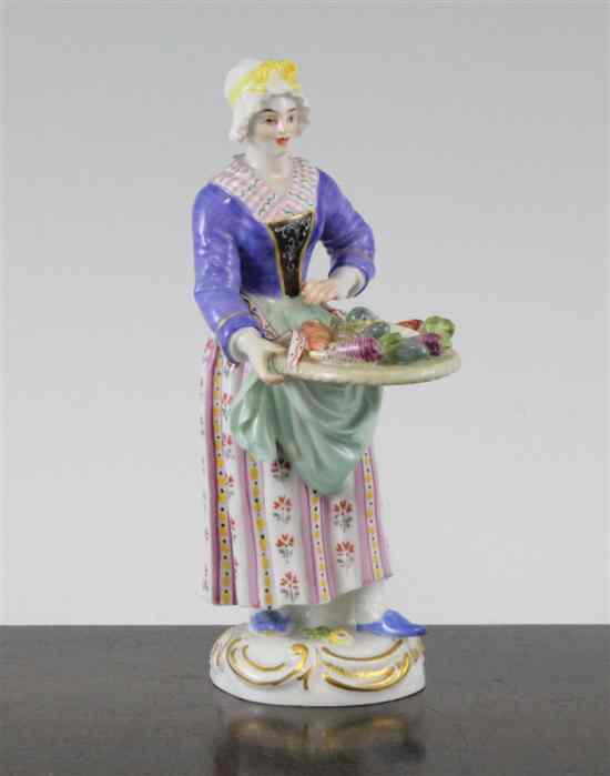 Appraisal: A Meissen figure of a vegetable peddler c - in