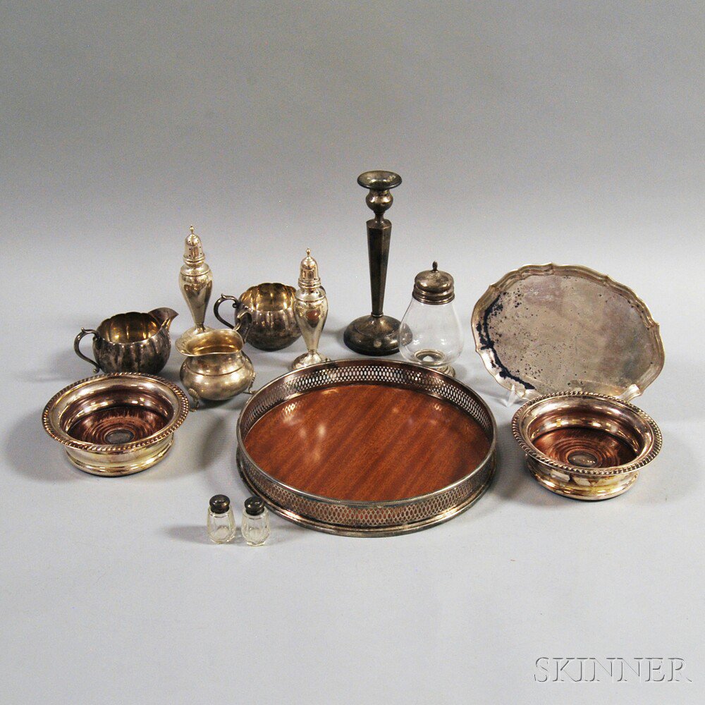 Appraisal: Group of Assorted Sterling Silver and Silver-plated Tableware including a