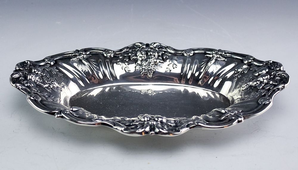 Appraisal: Reed Barton Francis I Sterling Silver Oval Tray Signed Reed