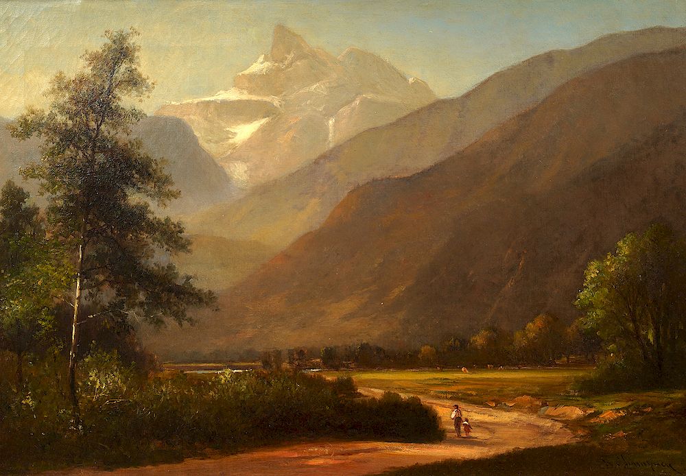 Appraisal: Benjamin Champney 'Mountain Landscape' O C Benjamin Champney American -