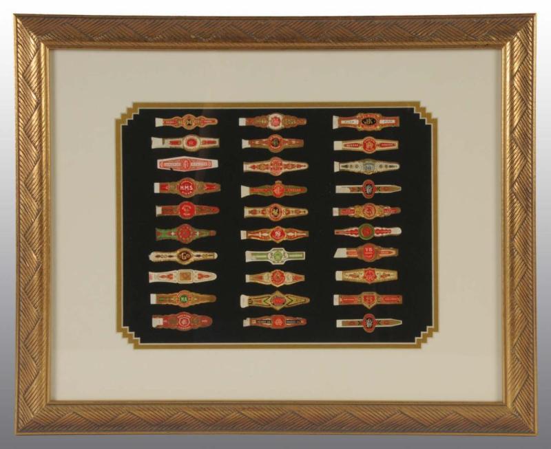 Appraisal: Lot of Framed Cigar Labels Description Includes labels Diverse group