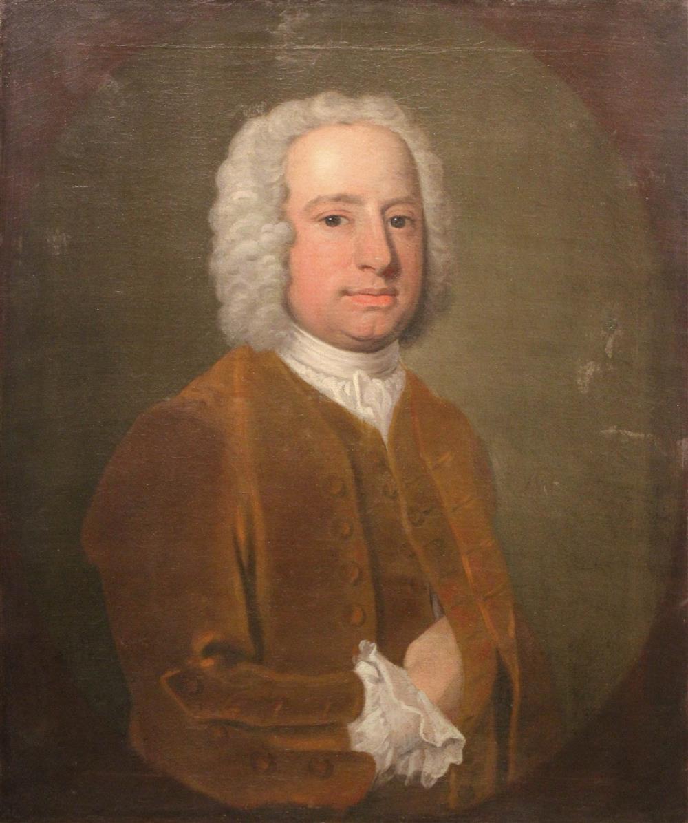 Appraisal: ENGLISH SCHOOL TH CENTURY PORTRAIT OF A GENTLEMAN Oil on