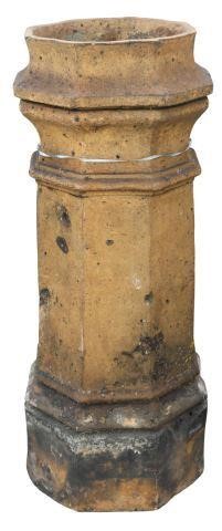 Appraisal: Architectural octagonal-form chimney pot early th c approx h diam