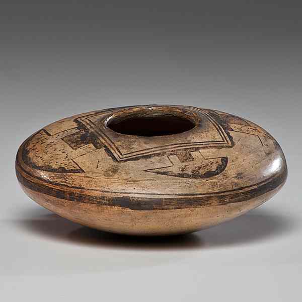 Appraisal: Hopi Seed Jar designed with four stylized birds hanging from