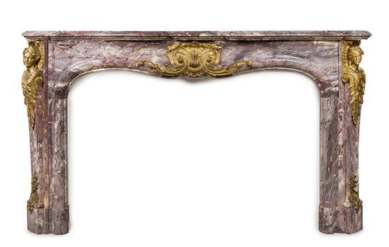 Appraisal: Sale Lot A Louis XV Style Gilt Bronze Mounted Fleur