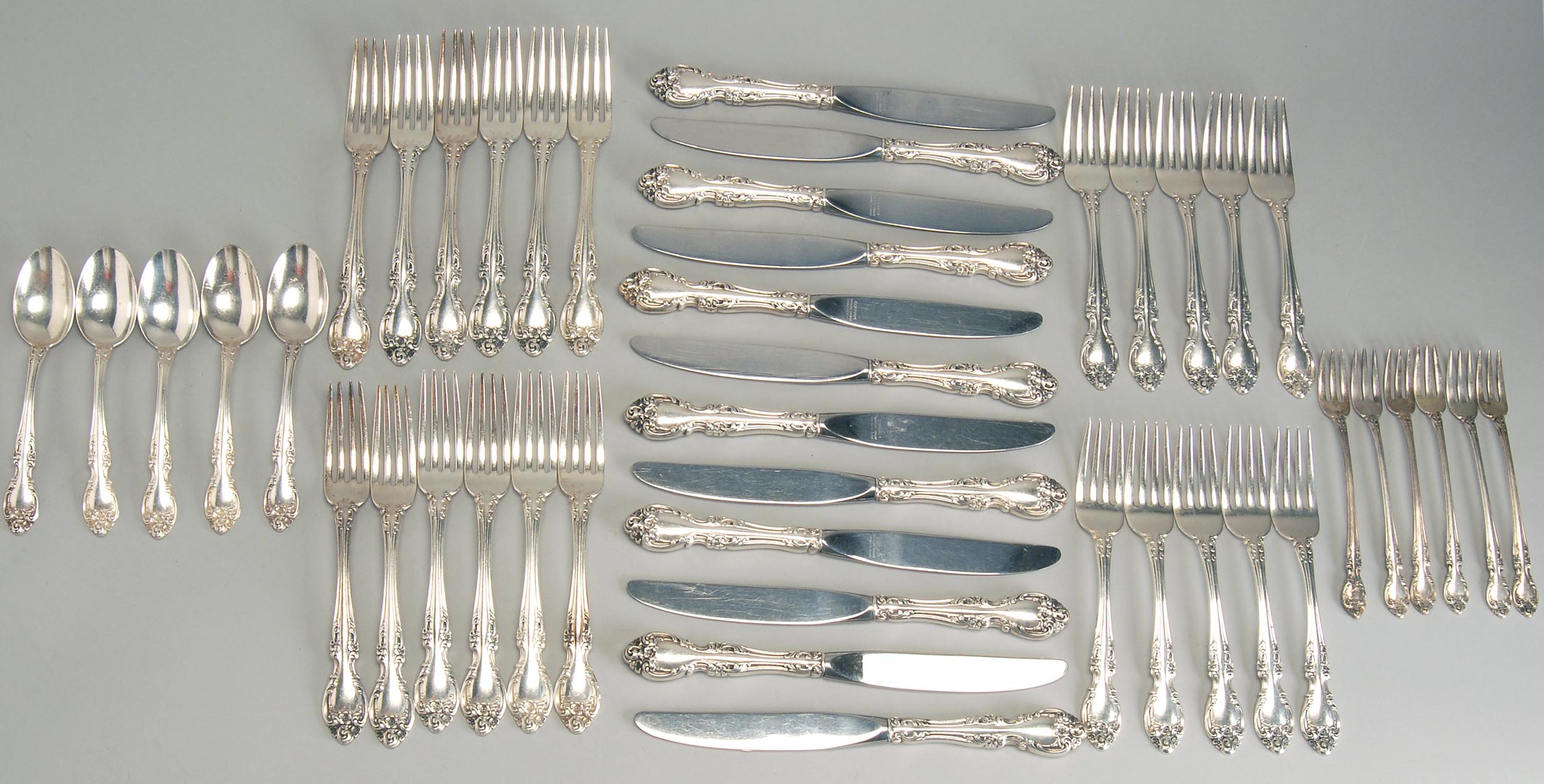 Appraisal: STERLING SILVER PARTIAL FLATWARE SET BY GORHAM MFG CO In