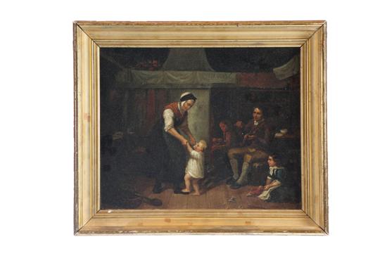 Appraisal: GENRE SCENE DUTCH SCHOOL TH CENTURY Oil on canvas unsigned