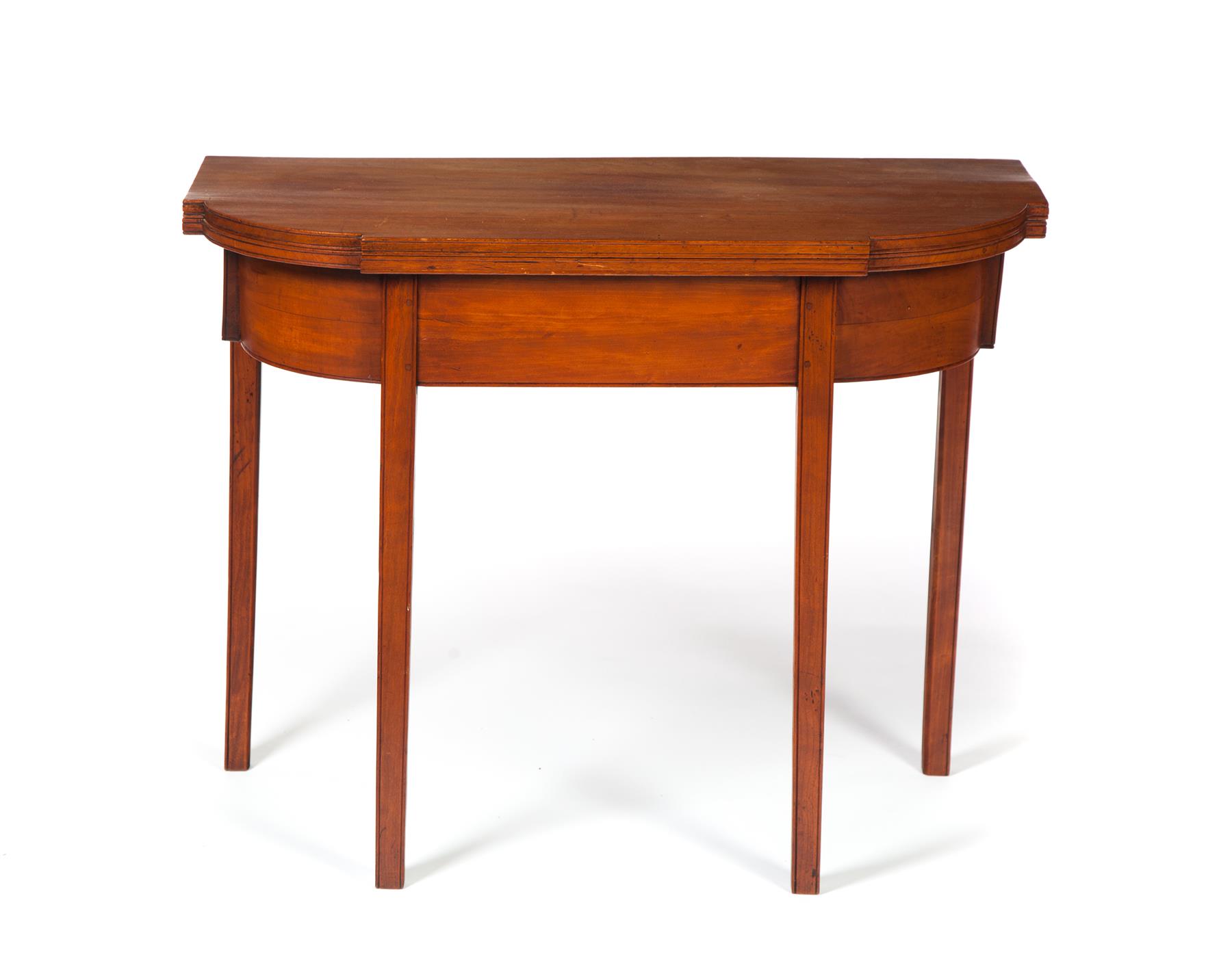 Appraisal: HEPPLEWHITE GATELEG GAME TABLE American st quarter- th century mahogany