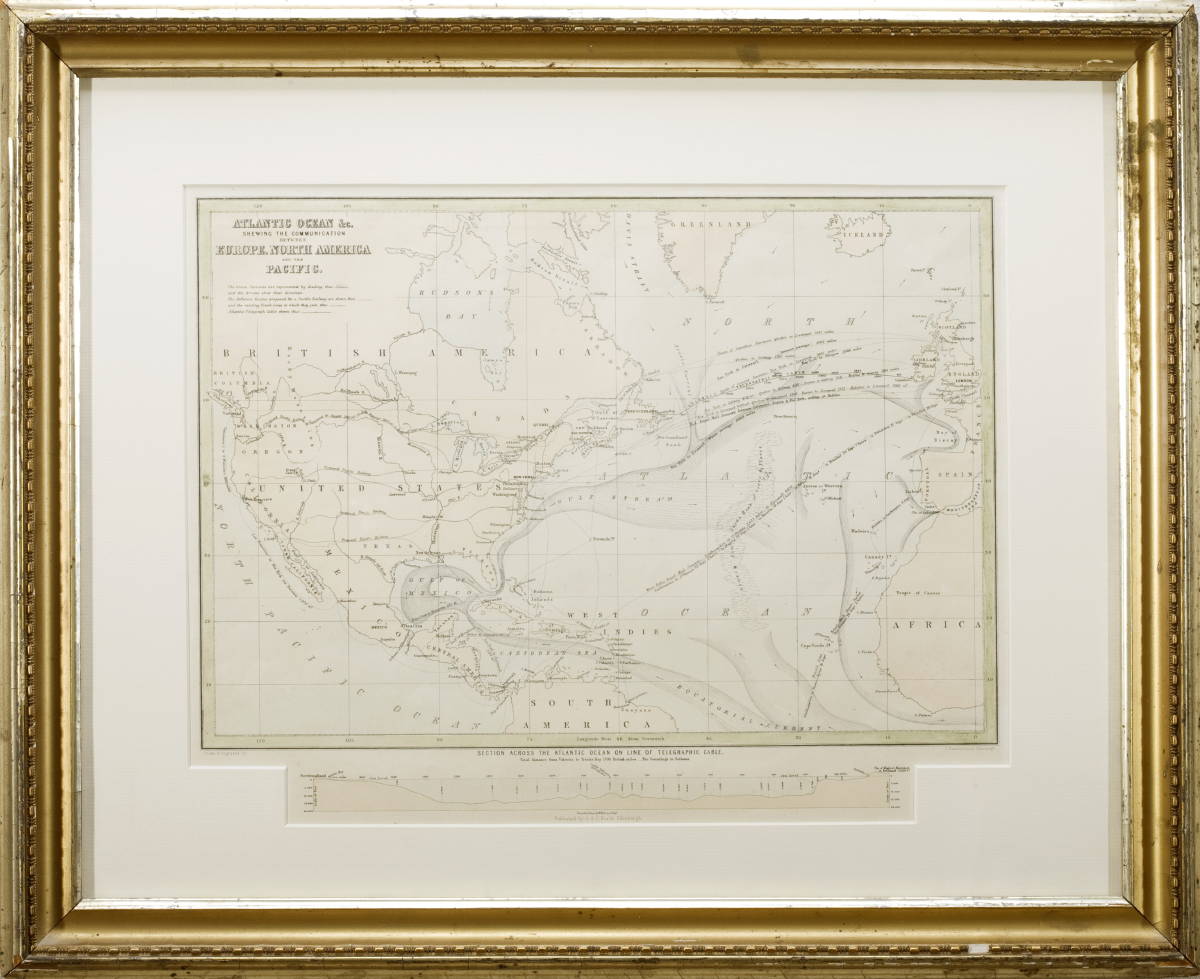 Appraisal: CHART OF THE ATLANTIC OCEAN quot SHEWING THE COMMUNICATION BETWEEN