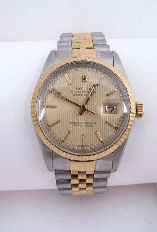 Appraisal: Gentleman's Rolex Datejust Oyster Perpetual Watch with Champagne dial K