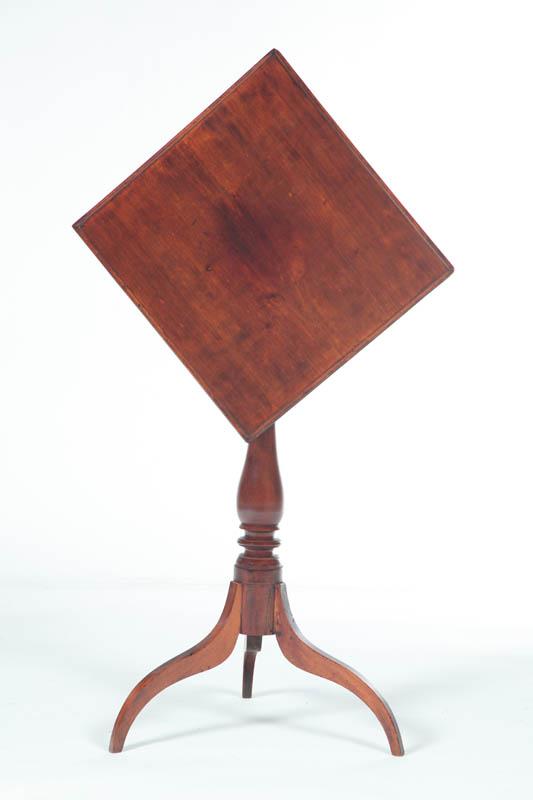 Appraisal: FEDERAL TILT-TOP CANDLESTAND Probably New England early th century maple