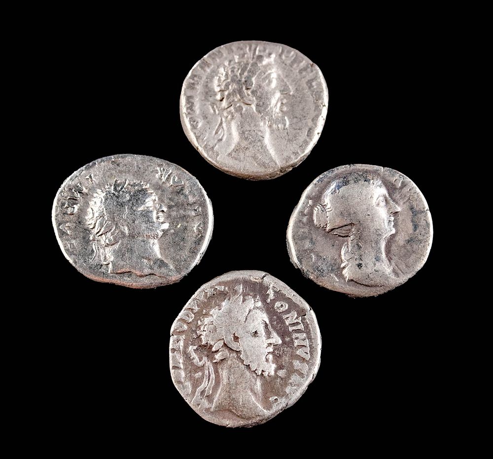 Appraisal: Roman Silver Coins - Marcus Aurelius Titus Commodus A wonderful