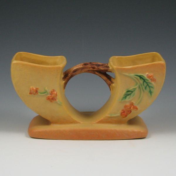 Appraisal: Roseville Bittersweet planter in yellow and brown Marked Roseville USA