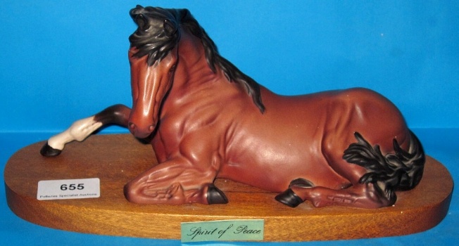 Appraisal: Beswick Horse Spirit of Peace on wood plinth Matt