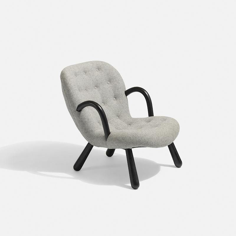 Appraisal: Philip Arctander lounge chair Philip Arctander lounge chair Nordisk Staal