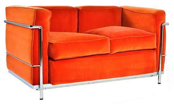 Appraisal: A LE CORBUSIER LC SOFA c s Manufactured by Cassina