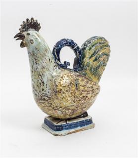 Appraisal: An English Ceramic Model of a Rooster Width inches An