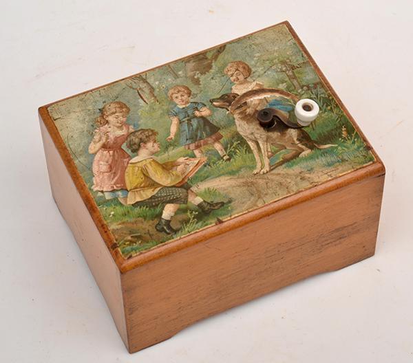 Appraisal: TH CENTURY THREE TUNE MUSIC BOX TH CENTURY THREE TUNE