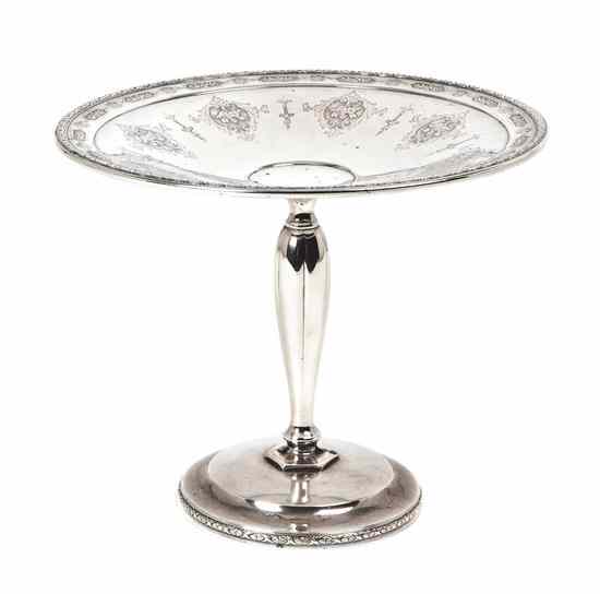 Appraisal: An American Sterling Silver Tazza Towle in the Louis XIV