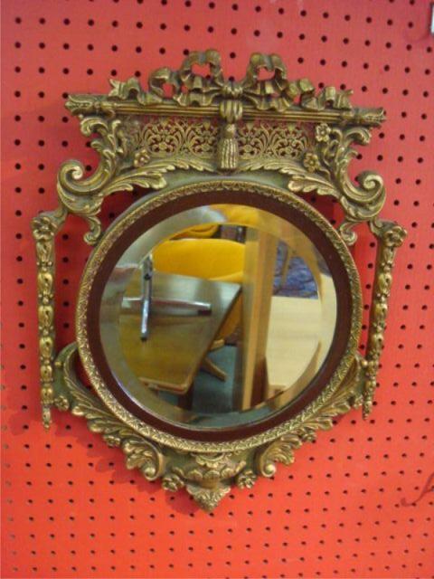 Appraisal: Giltwood and Beveled Mirror Ornate and nice quality From a