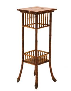 Appraisal: Aesthetic Movement Period Bamboo Stand English late th early th