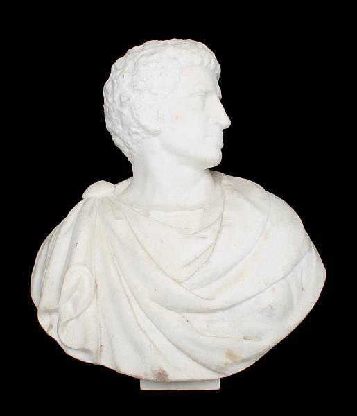 Appraisal: A contemporary marble bust of a Roman Senator height in