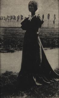 Appraisal: Photograph Gertrude Kasebier Gertrude Kasebier American - Standing Woman Long